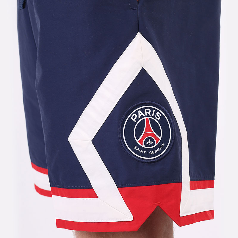 мужские синие шорты  Jordan Paris Saint-Germain Jumpman Shorts DB6516-410 - цена, описание, фото 3